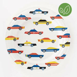 Retro Cars Large Plates - Ellie and Piper