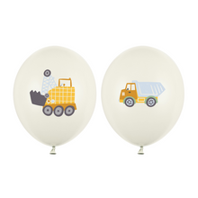 Construction Vehicles Latex Balloons - Ellie and Piper