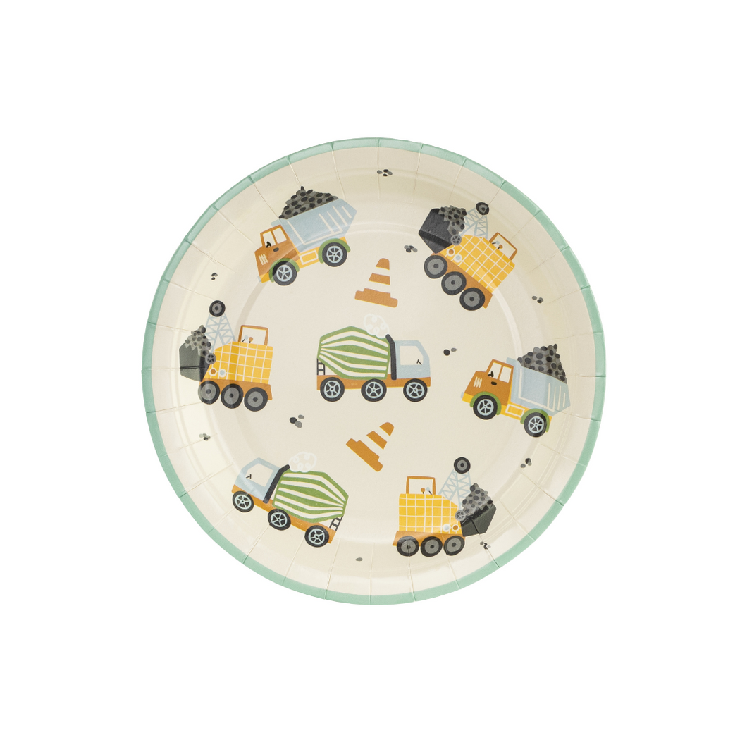 Construction Vehicles Dessert Plates - Ellie and Piper