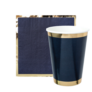 Party Cup - Denim Jorts Navy Blue - Ellie and Piper