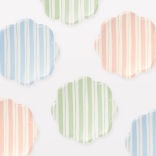 Pastel Ticking Stripe Side Plates - Ellie and Piper