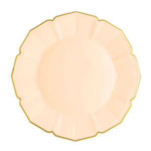 Ornate Peach Dinner Plates - Ellie and Piper