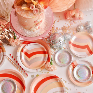 Peachy Vibes Small Paper Plates - Ellie and Piper