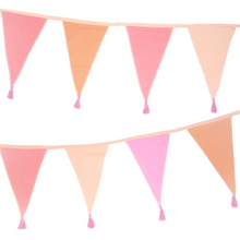 Pink Fabric Bunting Decoration - Ellie and Piper
