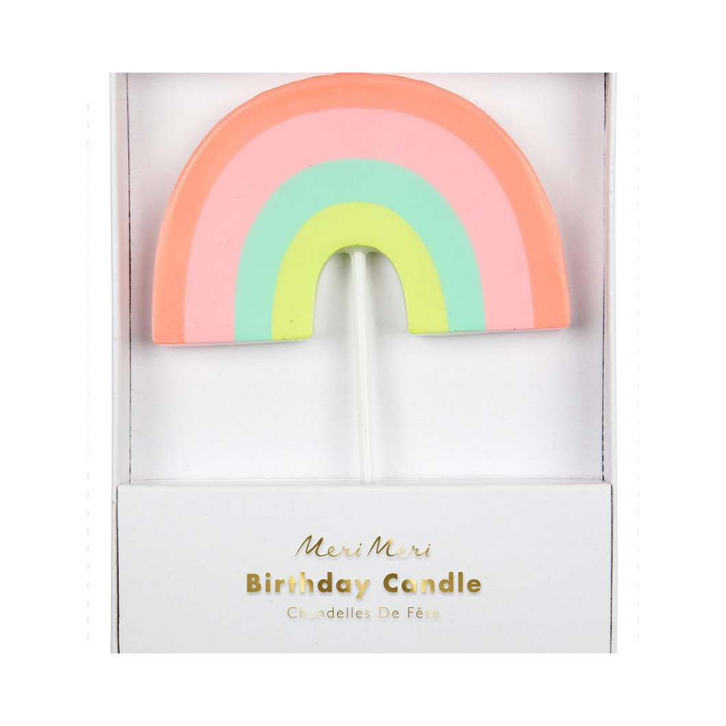 Neon Rainbow Candle - Ellie and Piper