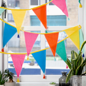 Rainbow Fabric Bunting Decoration - Ellie and Piper