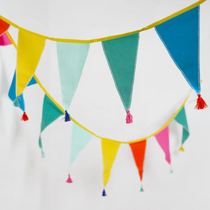 Rainbow Fabric Bunting Decoration - Ellie and Piper