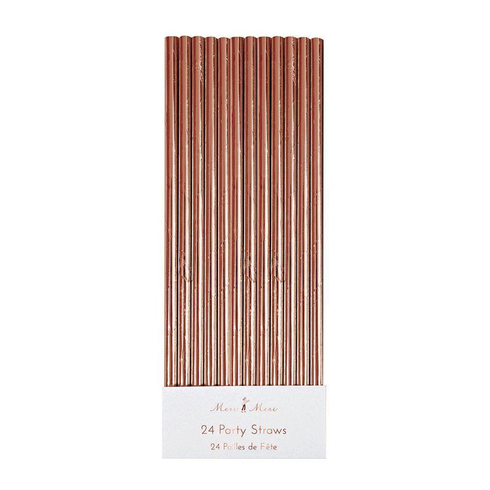 Rose Gold Foil Party Straws– Ellie and Piper