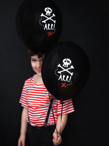 Black Pirates Latex Party Balloon - Ellie and Piper