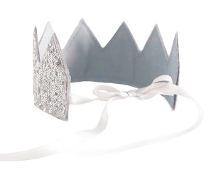 Silver Sequin Sparkle Crown - Ellie and Piper