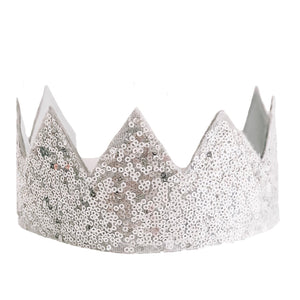 Silver Sequin Sparkle Crown - Ellie and Piper