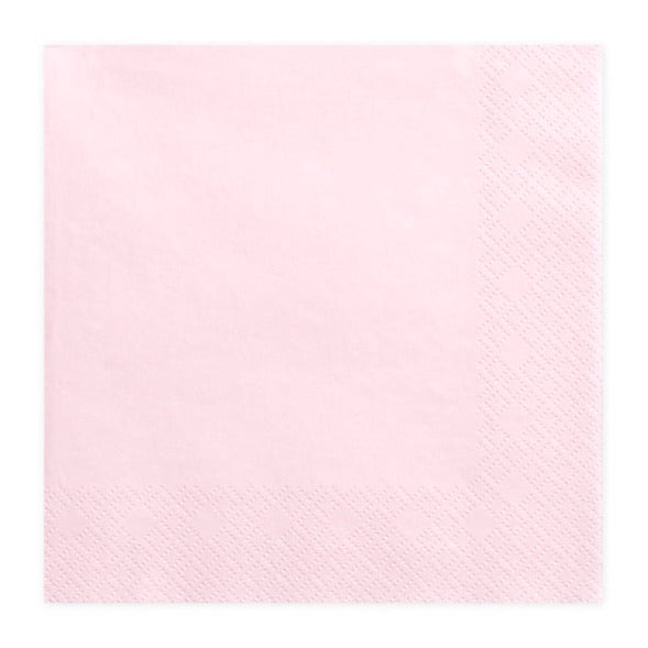 Soft Pink Lunch Paper Napkins - Ellie and Piper