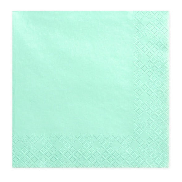 Mint Lunch Paper Napkins - Ellie and Piper