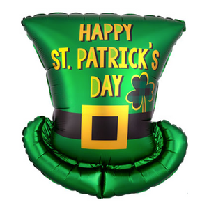 24" St. Patrick's Day Top Hat Foil Balloon - Ellie and Piper