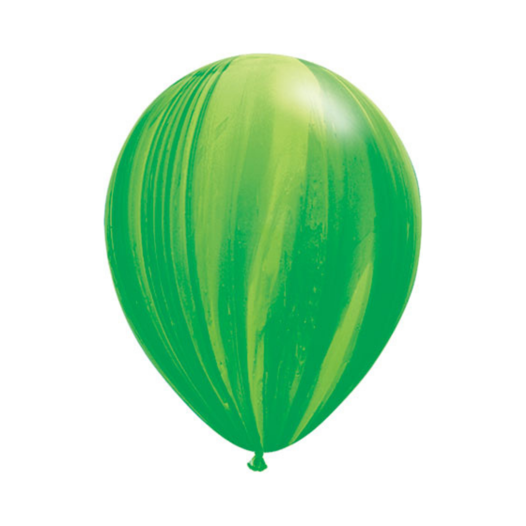 11" Green Marble Latex Balloon