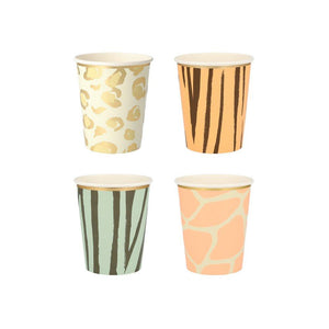 Safari Animal Print Party Cups - Ellie and Piper