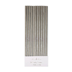Silver Foil Party Straws - Ellie and Piper