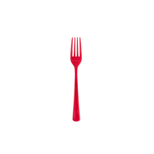 Red Plastic Forks (Set of 50) - Cutlery - Ellie and Piper