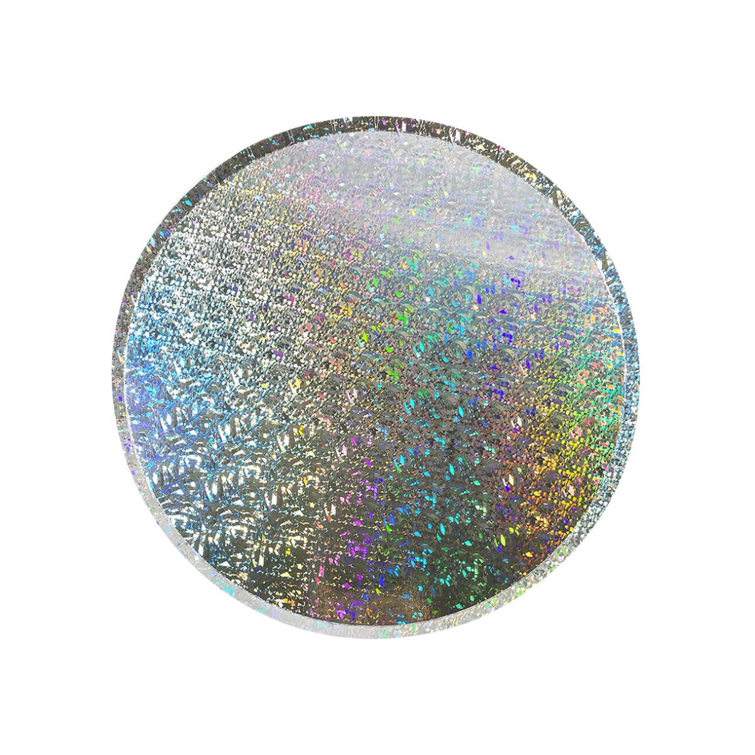 Sparkly Iridescent Paper Plates - Ellie and Piper