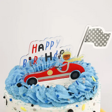 Speed Racer Acrylic Cake Topper Set - Ellie and Piper