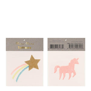 Star & Unicorn Small Tattoos (set of 2) - Ellie and Piper