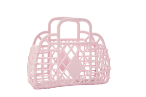 DROP 2 - Mini Retro Basket - Light Pink - Ellie and Piper
