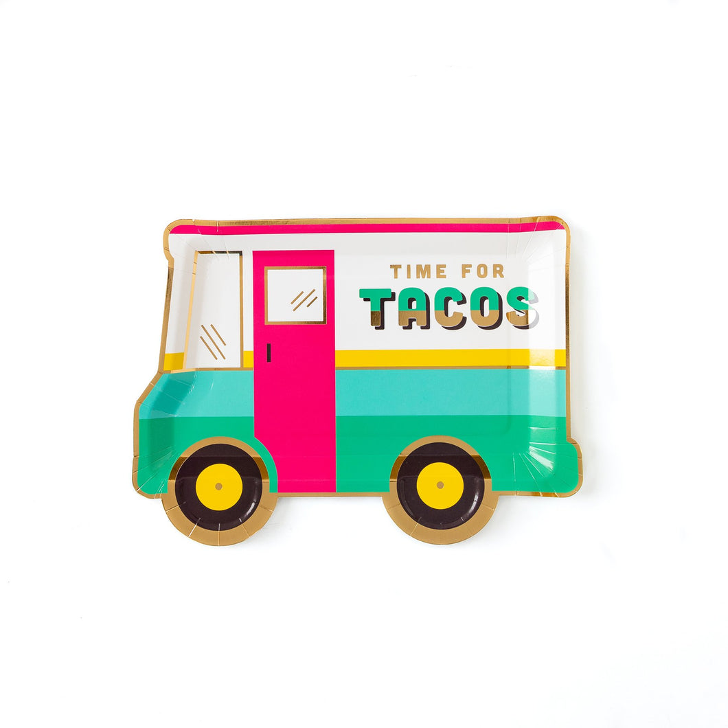 Taco Truck Paper Plates - Ellie and Piper