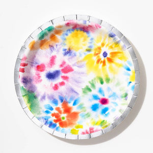 Tie Dye Large Plates (Set of 10) - Ellie and Piper