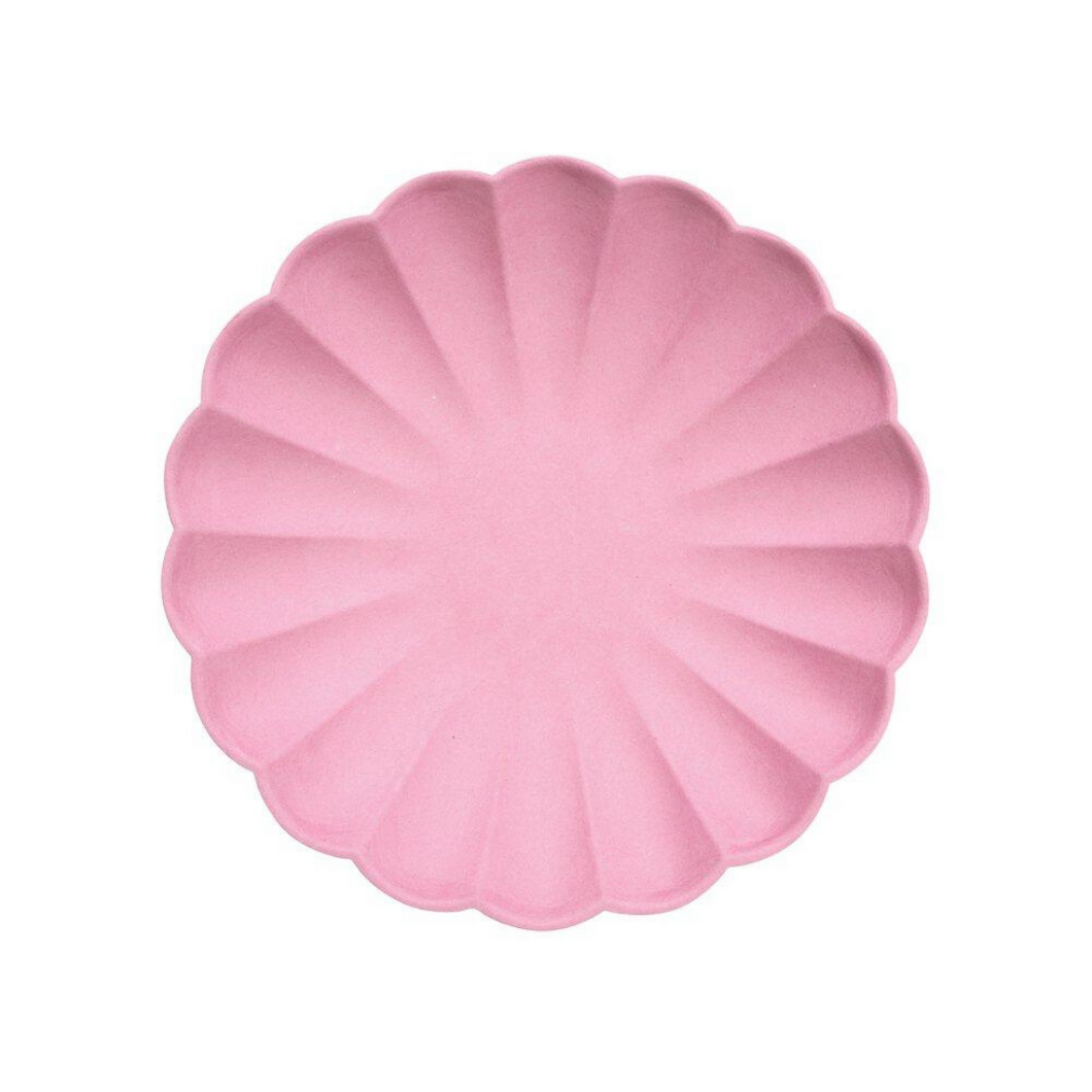 Deep Pink Simply Eco Small Paper Plates - Ellie and Piper
