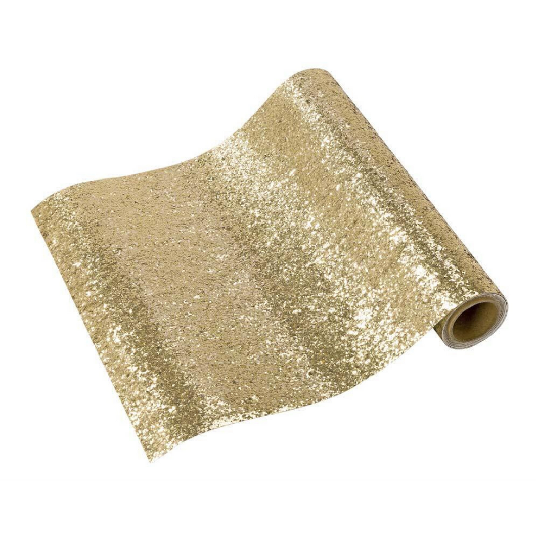Luxe Gold Glitter Table Runner - Ellie and Piper