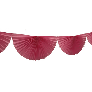 Tissue Paper Bunting Fan Garland - Rose Pink - Ellie and Piper