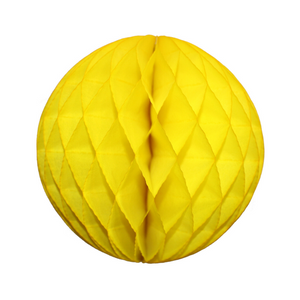 Yellow Tissue Paper Honeycomb Ball (3 sizes) - Ellie and Piper