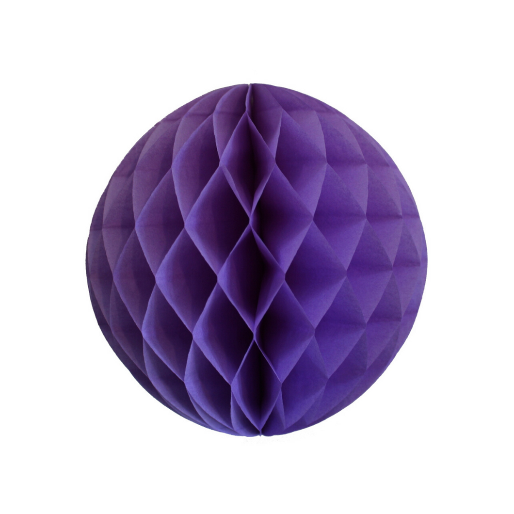 Lavender Purple Tissue Paper Honeycomb Ball (3 sizes) - Ellie and Piper