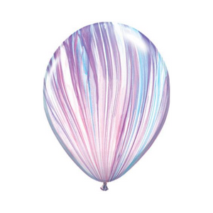 11" Purple and Blue Marble Latex Balloon - Ellie and Piper