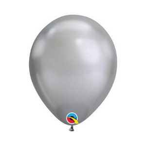 11" Chrome Silver Latex Balloon - Ellie and Piper