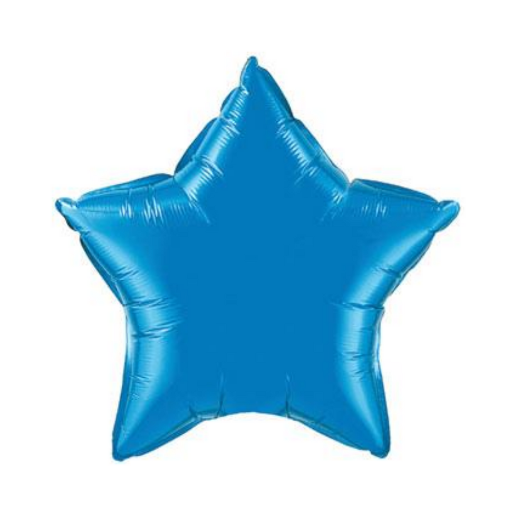 Sapphire Blue Star Shaped Balloon - Ellie and Piper