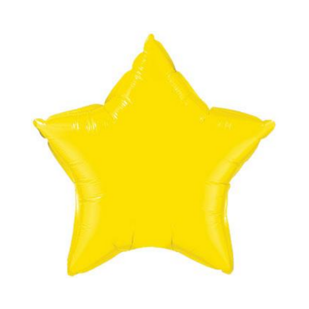 Yellow Star Shaped Balloon - Ellie and Piper