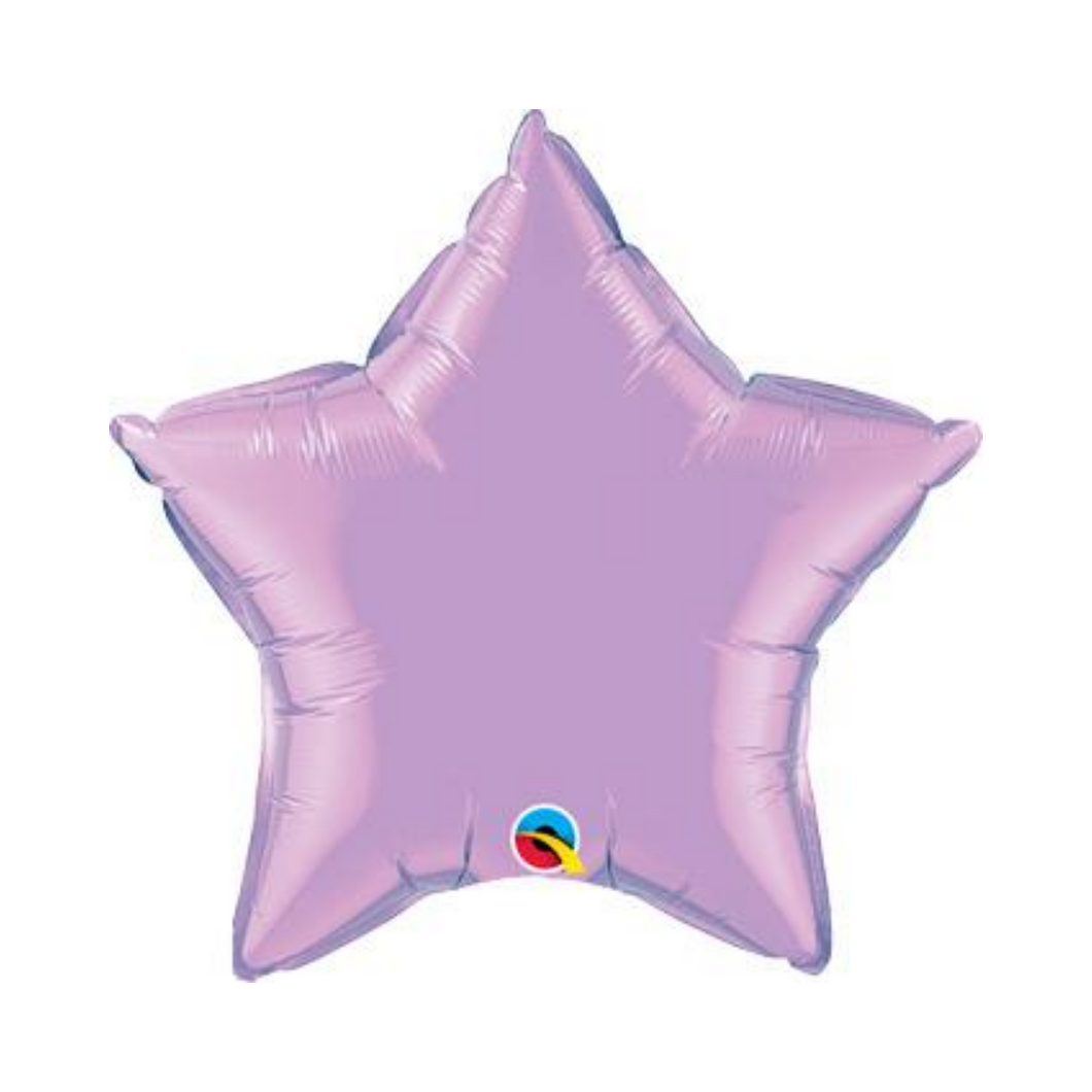 Pearl Lavender Purple Star Shaped Balloon - Ellie and Piper