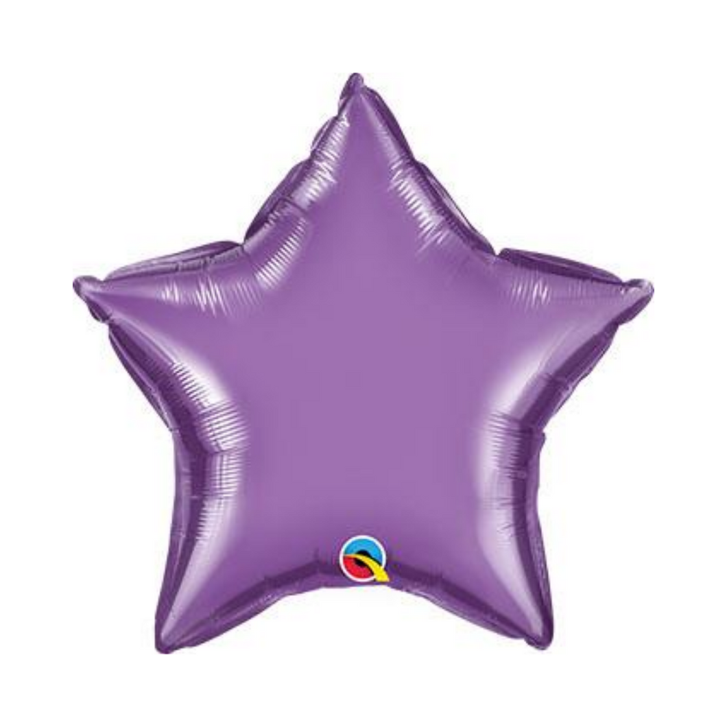 Chrome Purple Star Shaped Balloon - Ellie and Piper
