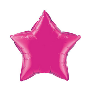 Magenta Pink Star Shaped Balloon - Ellie and Piper