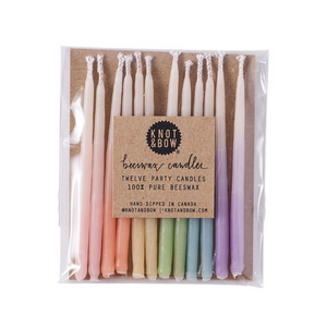 3" Assorted Ombre Beeswax Candles - Ellie and Piper
