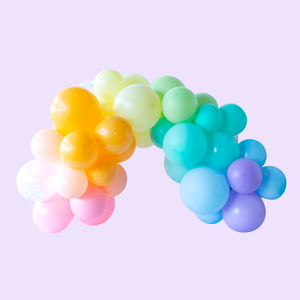 Whimsy Rainbow Colored Balloon Garland - Ellie and Piper