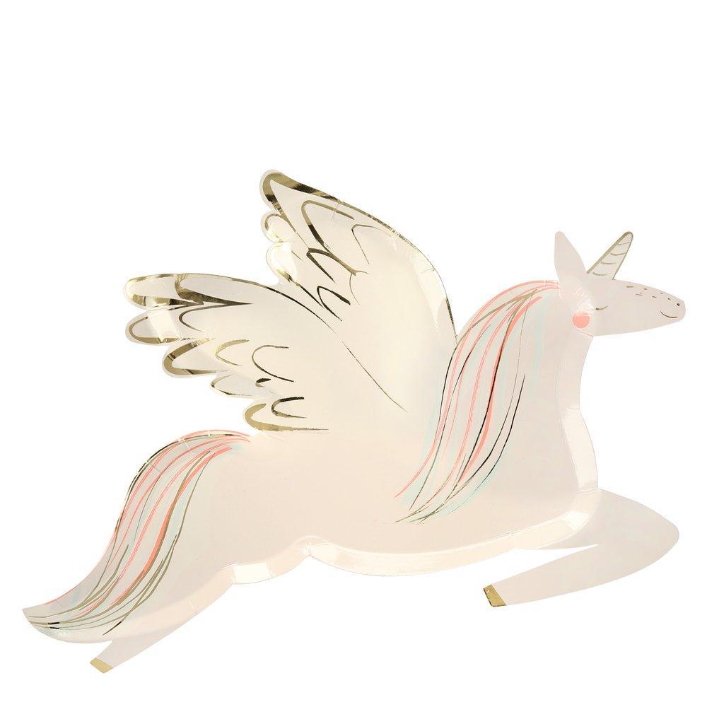 Winged Unicorn Plates - Ellie and Piper