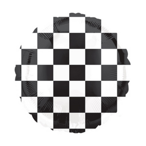 Checkerboard Foil Balloon - Ellie and Piper