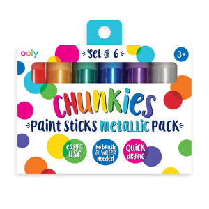 Chunkies Paint Sticks Metallic - Set of 6 - Ellie and Piper