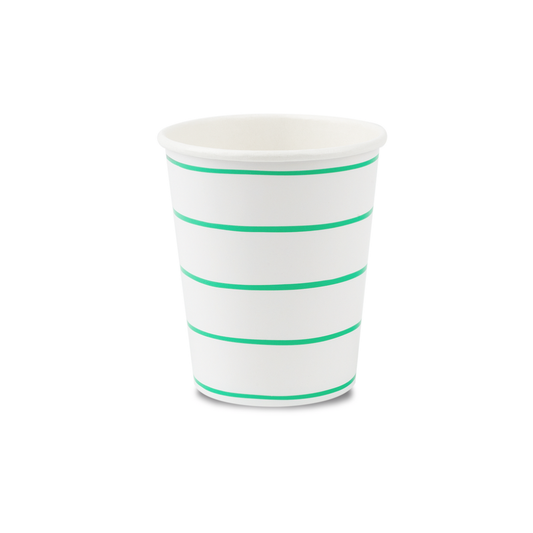 Frenchie Striped Cups - Clover - Ellie and Piper