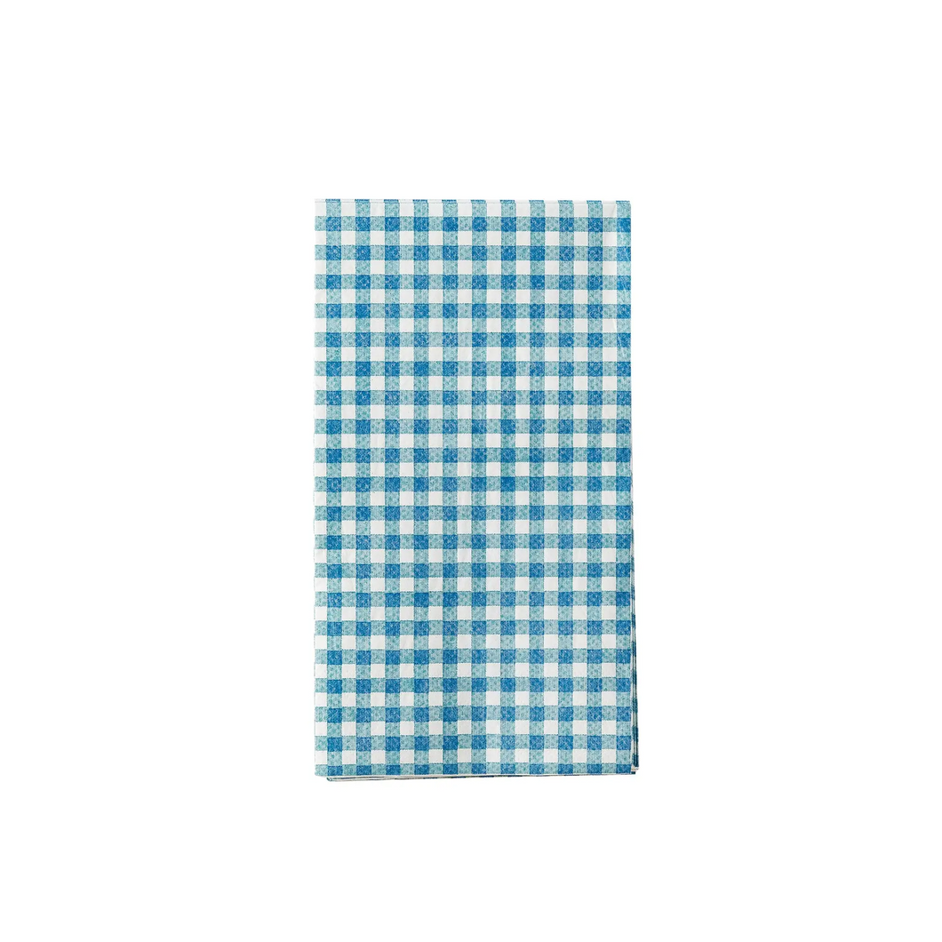 Hamptons Navy Gingham Paper Guest Towel - Ellie and Piper