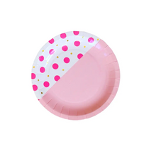Flamingo Dot Small Paper Plates - Ellie and Piper