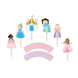 Pretty Princess Cupcake Toppers - Ellie and Piper