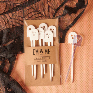 Ghost Party Stir Sticks - Ellie and Piper